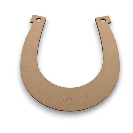 Personalised Wooden Wedding Horseshoe – Blank MDF Craft Shape - LaserworksUK