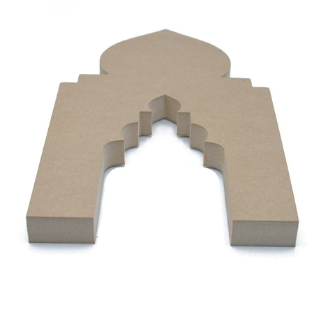 Freestanding Islamic Door - Window shape - 18mm MDF - Laserworksuk
