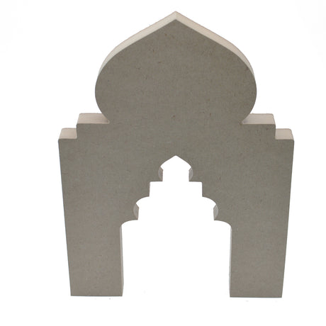 Freestanding Islamic Door - Window shape - 18mm MDF - Laserworksuk