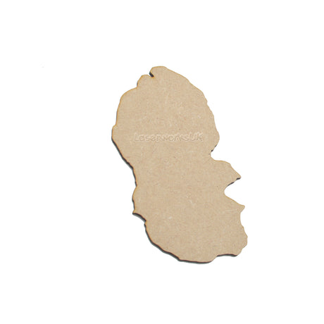 Wooden Arran Map - Scottish Island Map Outline Shapes - LaserworksUK