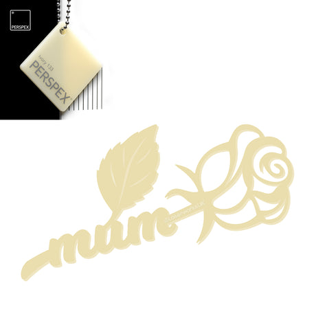 Acrylic Mothers Day Rose - Laserworksuk