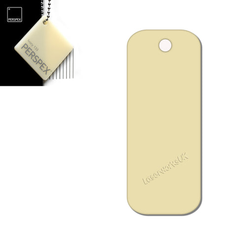Acrylic Rectangle Keyring Blank Fobs (8cm Pack of 10) - Laserworksuk