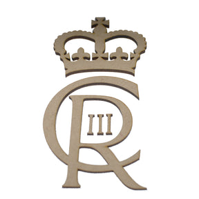 King Charles Cypher - CIIIR Letters and Crown - Laserworksuk