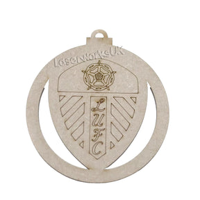 Leeds United Christmas Tree Baubles - LUFC - LaserworksUK
