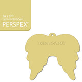 Acrylic Christmas Angel Wings Blanks (10cm Pack of 5) - Laserworksuk