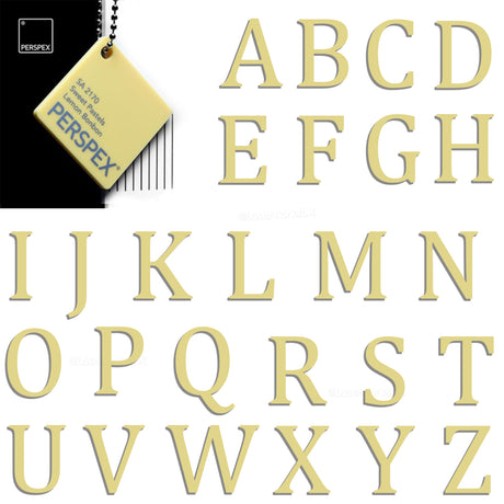 Acrylic 3cm High Letters & Numbers - 40 Colours - Multi Buy Discounts - Laserworksuk