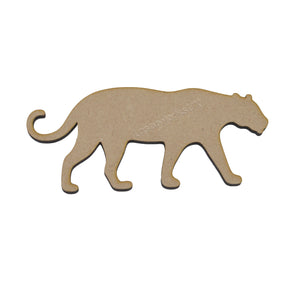 Wooden Leopard - MDF Craft Shapes - LaserworksUK