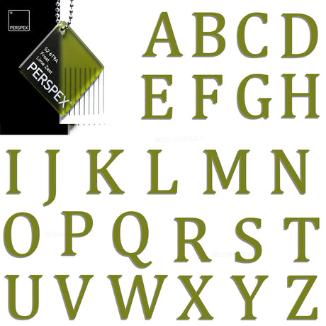 Acrylic 3cm High Letters & Numbers - 40 Colours - Multi Buy Discounts - Laserworksuk