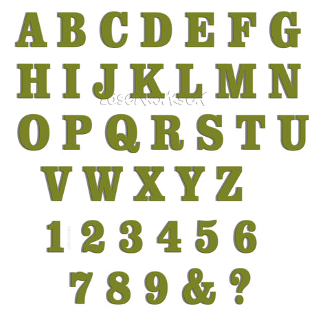 Acrylic 4cm High Letters & Numbers - 40 Colours - Multi Buy Discounts - Laserworksuk