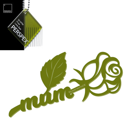 Acrylic Mothers Day Rose - Laserworksuk
