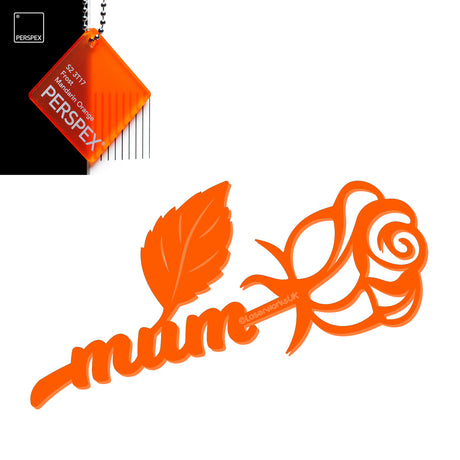 Acrylic Mothers Day Rose - Laserworksuk