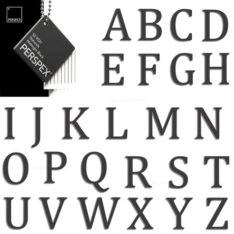 Acrylic 3cm High Letters & Numbers - 40 Colours - Multi Buy Discounts - Laserworksuk