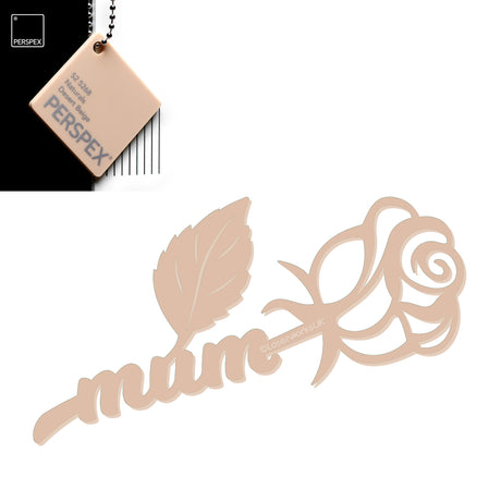 Acrylic Mothers Day Rose - Laserworksuk