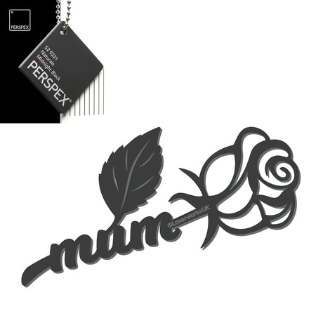 Acrylic Mothers Day Rose - Laserworksuk
