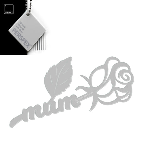 Acrylic Mothers Day Rose - Laserworksuk