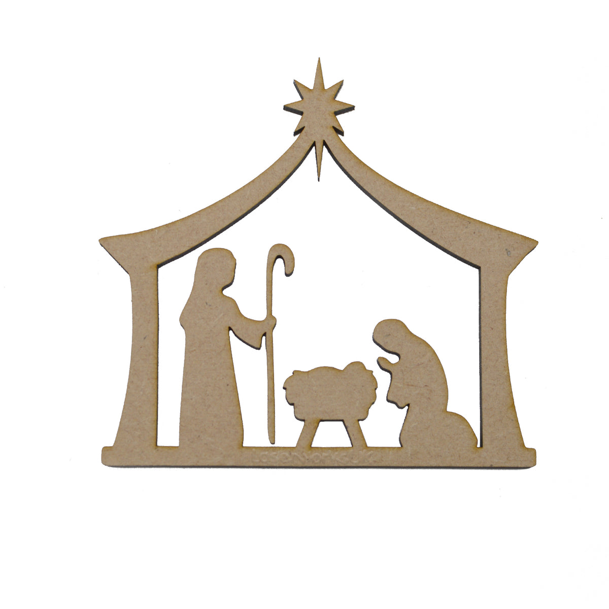 Nativity Scene - MDF Craft Blanks – Laserworksuk