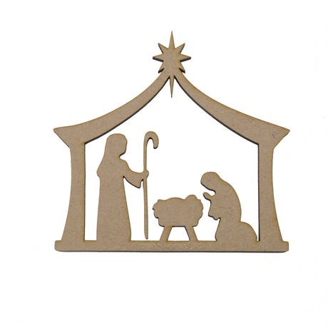 Nativity Scene - MDF Craft Blanks - Laserworksuk