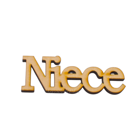10x Niece MDF Words - LaserworksUK