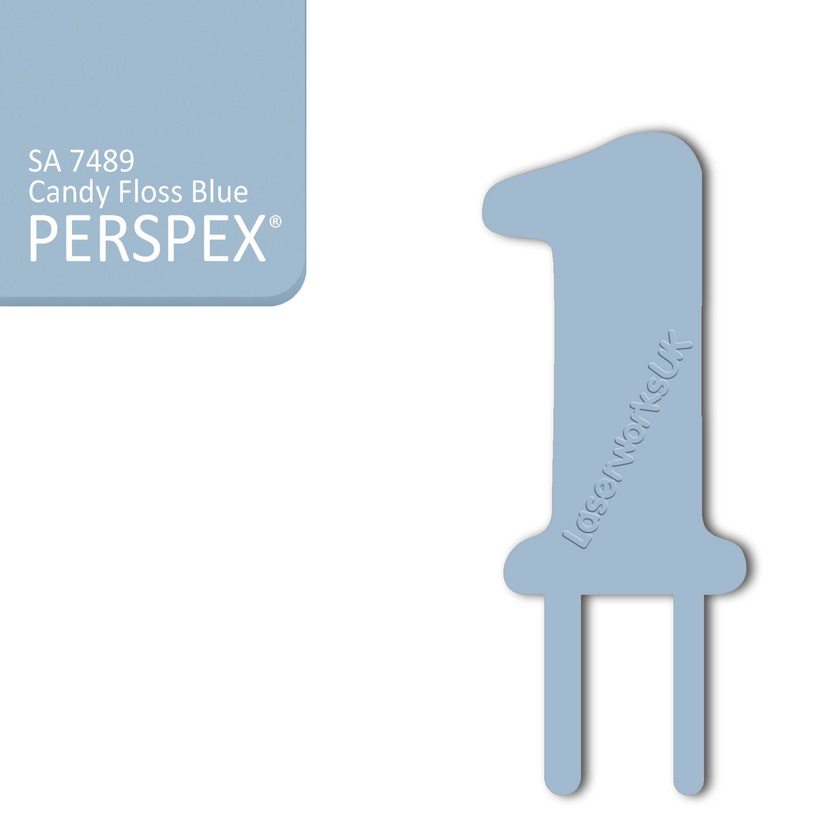 Acrylic Number One Cake Topper - Laserworksuk