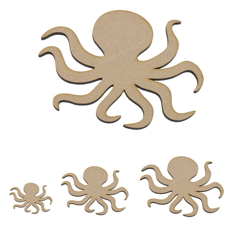 Octopus Craft Shapes - Laserworksuk