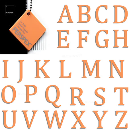 Acrylic 3cm High Letters & Numbers - 40 Colours - Multi Buy Discounts - Laserworksuk