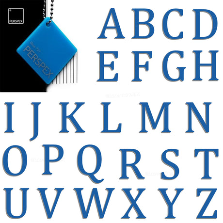 Acrylic 3cm High Letters & Numbers - 40 Colours - Multi Buy Discounts - Laserworksuk