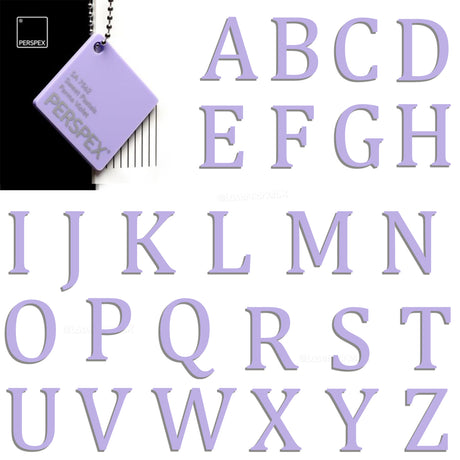 Acrylic 3cm High Letters & Numbers - 40 Colours - Multi Buy Discounts - Laserworksuk