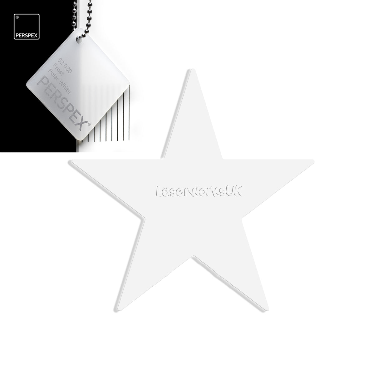 Star Shaped Acrylic Blanks - 25cm