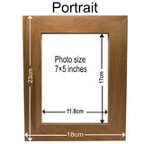 Personalised Photo Frame - Solid Oak - Laser Engraved - Laserworksuk