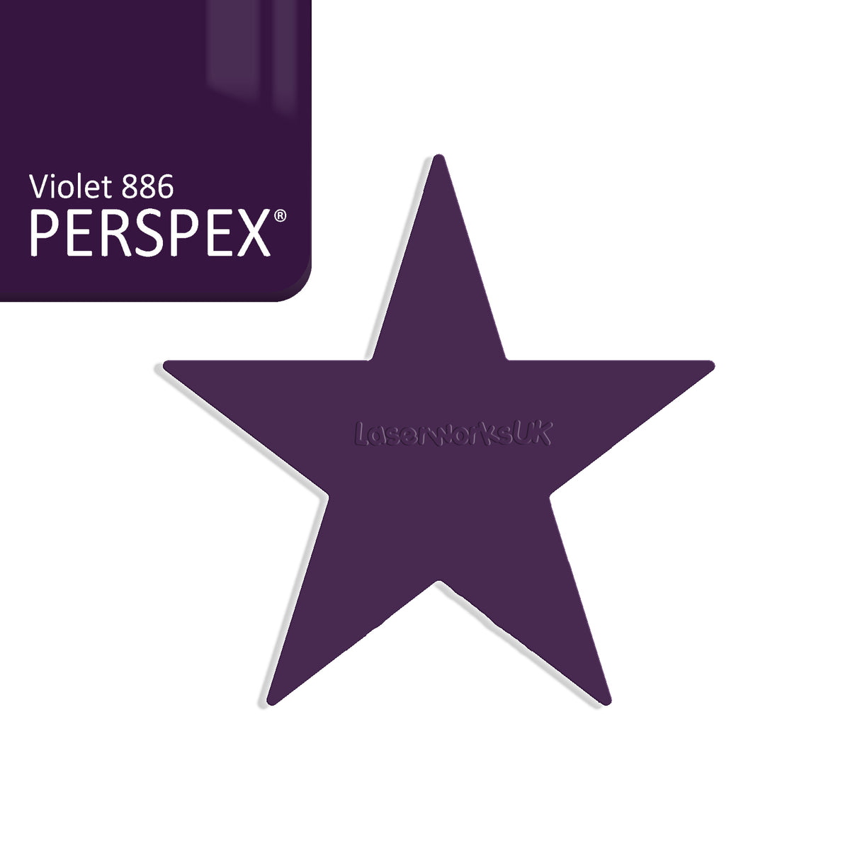 Star Shaped Acrylic Blanks - 25cm