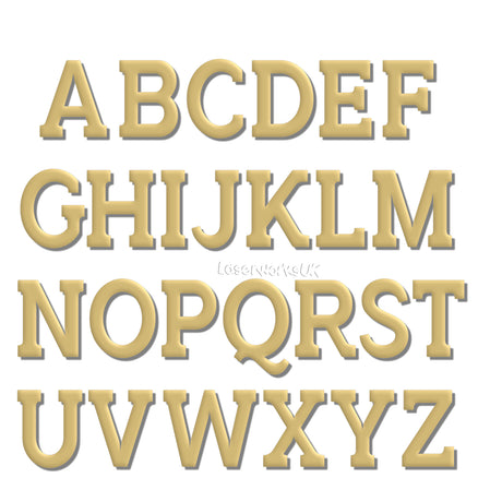 Wooden Large Big Letters Toy Box 2cm - 40cm MDF Alphabet - LaserworksUK