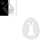 Acrylic Easter Egg With Bunny Cutout Blanks (8cm Pack of 6) - Laserworksuk