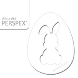 Acrylic Easter Egg With Bunny Cutout - (6cm Pack of 7) - Laserworksuk