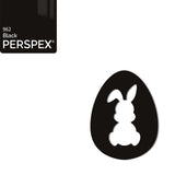 Acrylic Easter Egg With Bunny Cutout - (6cm Pack of 7)