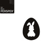 Acrylic Easter Egg With Bunny Cutout Blanks (8cm Pack of 6) - Laserworksuk