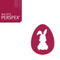 Acrylic Easter Egg With Bunny Cutout Blanks (8cm Pack of 6) - Laserworksuk