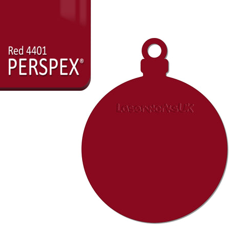 Acrylic Christmas Bauble Blanks (8cm Pack of 6) - Laserworksuk