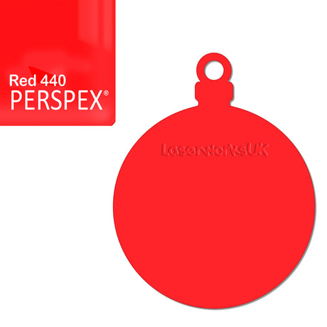 Acrylic Christmas Bauble Blanks (8cm Pack of 6) - Laserworksuk