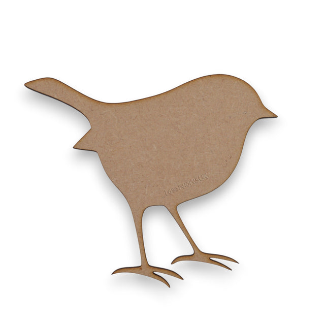 Wooden Robin Craft Shapes – Winter & Garden Bird MDF Blanks - LaserworksUK