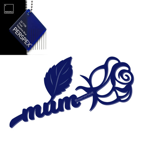 Acrylic Mothers Day Rose - Laserworksuk