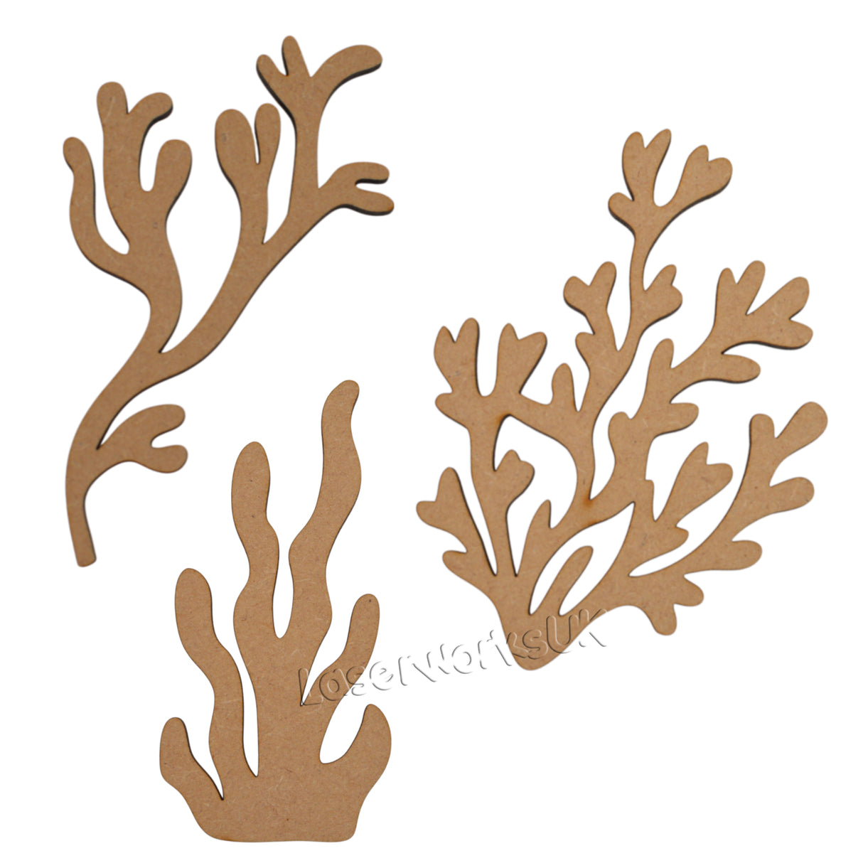 Seaweed MDF Craft Shape | Kelp Aquarium Embellishment