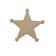 Sheriffs Badge Blanks - MDF Sheriffs Star Craft Shapes - LaserworksUK