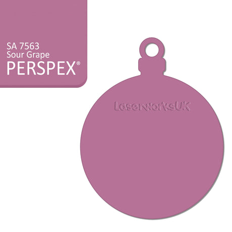 Acrylic Christmas Bauble Blanks (8cm Pack of 6) - Laserworksuk