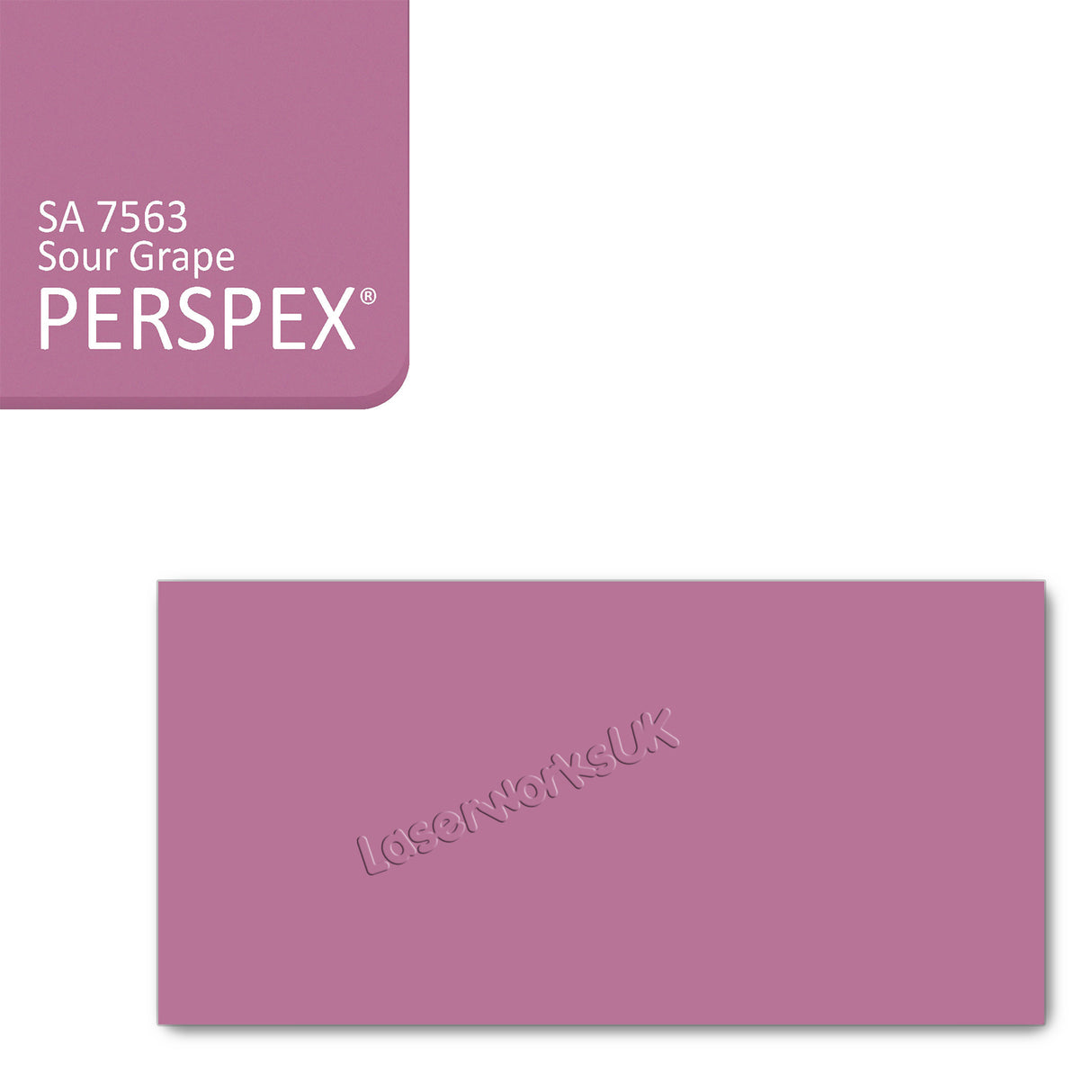 Acrylic Rectange blanks (10cm x 5cm Pack of 6) - Laserworksuk