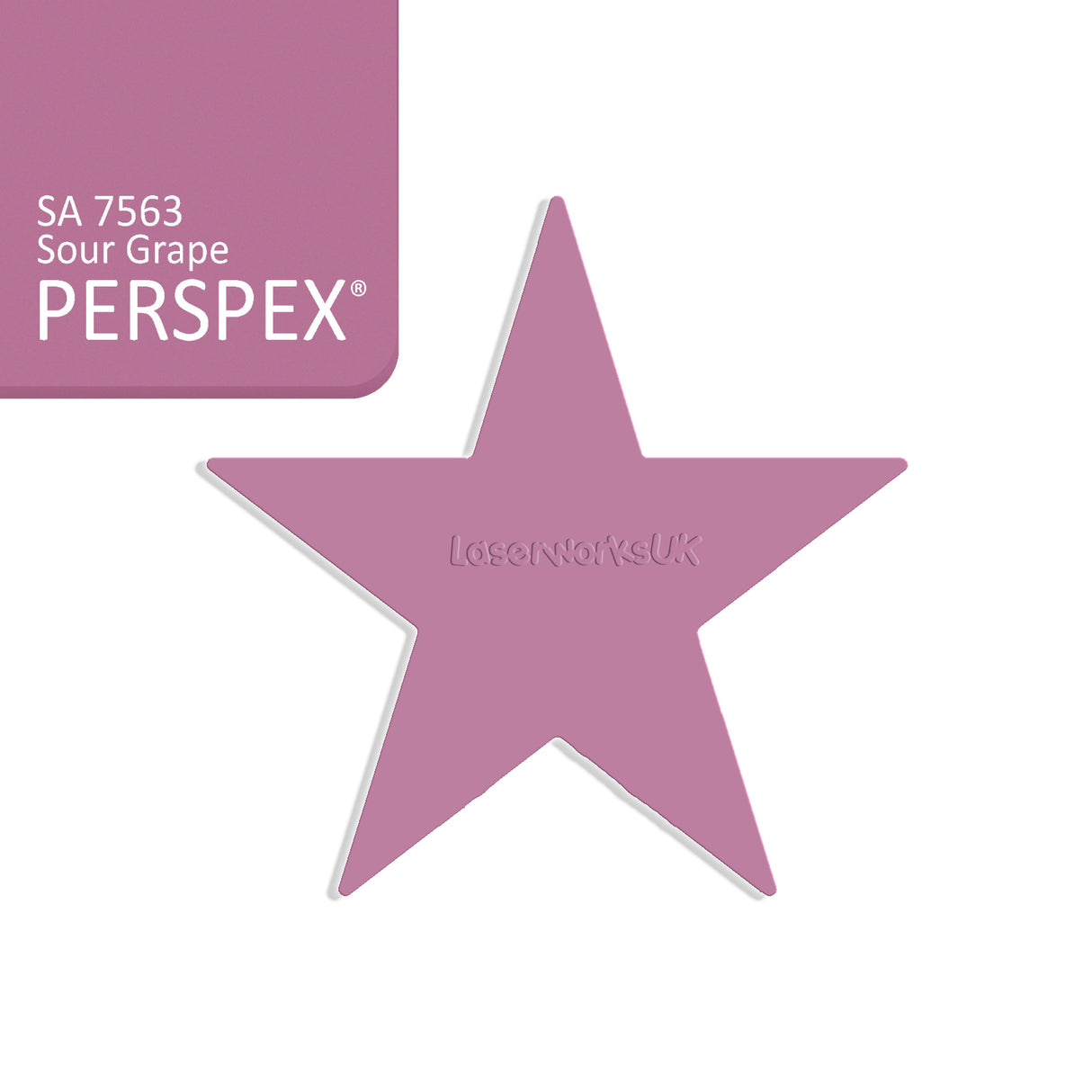 Star Shaped Acrylic Blanks - 25cm
