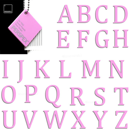 Acrylic 3cm High Letters & Numbers - 40 Colours - Multi Buy Discounts - Laserworksuk