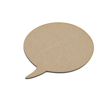 Speach Bubble Craft Shapes | Wooden Blank Tags Embellishment - Laserworksuk