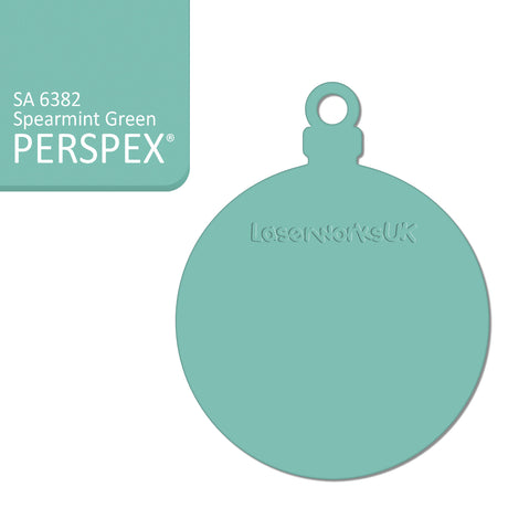 Acrylic Christmas Bauble Blanks (8cm Pack of 6) - Laserworksuk