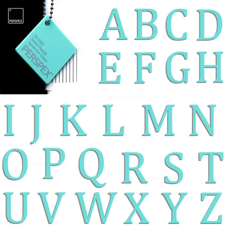 Acrylic 3cm High Letters & Numbers - 40 Colours - Multi Buy Discounts - Laserworksuk