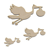 Stork With Baby Craft Shapes - LaserworksUK